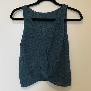 Teal knot front tank